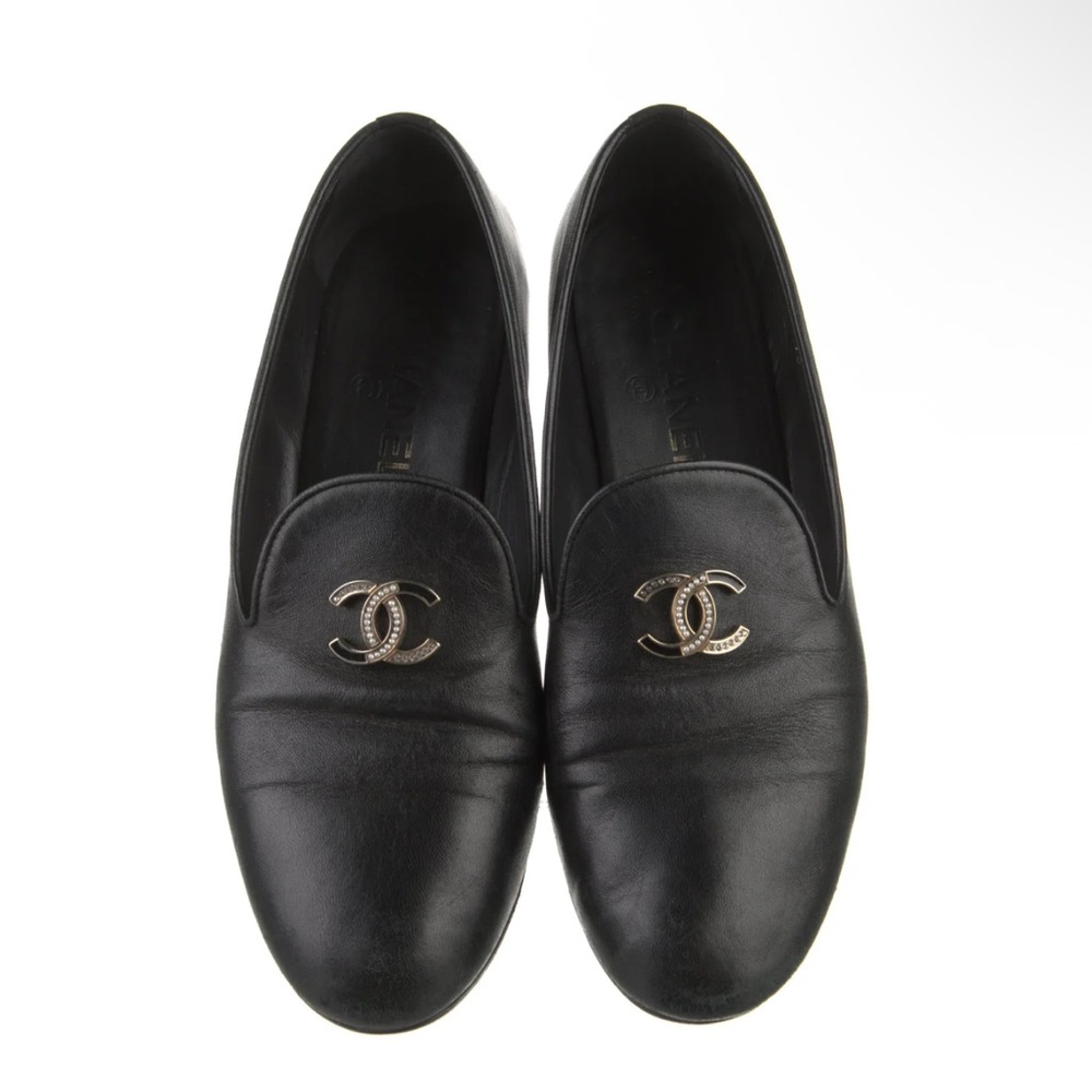 CHANEL 2017 Interlocking CC logo Loafers